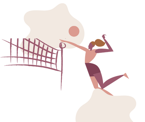 KAdın voleybol oynuyor